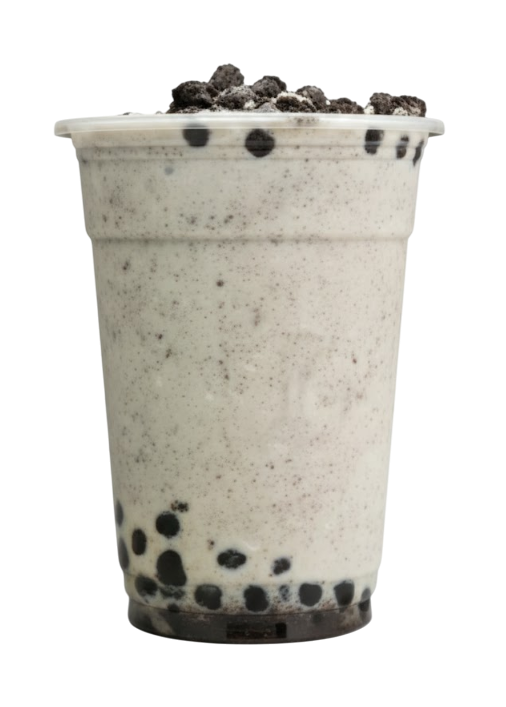 Cookies and cream with boba and cream cheese